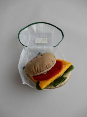 さえら【ポテチーノ】どこかリアルな可愛いハンバーガーコースター